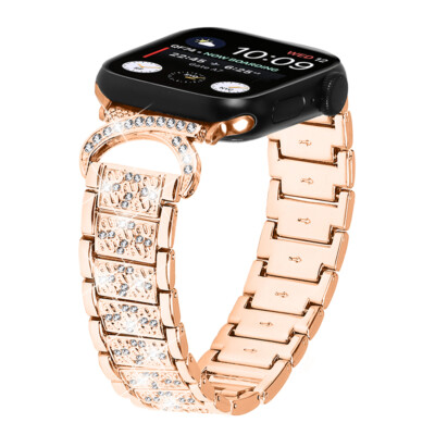 For Apple Watch Ultra/8/7/6/5/4/SE Premium Rhinestone Strap Stainless Steel Band