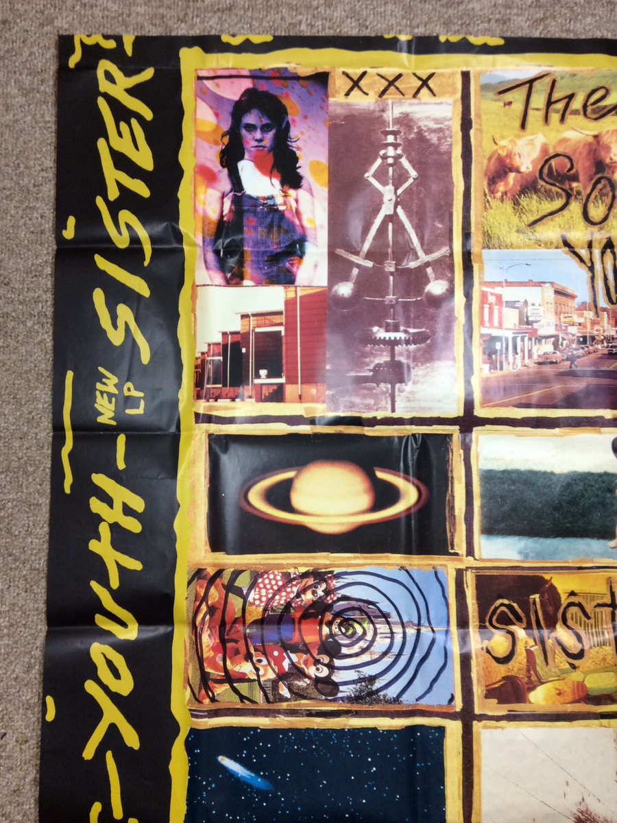 RARE 1987 Sonic Youth Sister Large Promo Poster Nirvana Black Flag