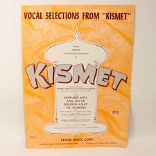 Kismet Vocal Selections Songbook Sheet Music Score 1953 Frank Music