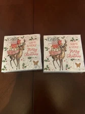 Boston International 3 Ply  Cocktail Napkins Have A Very Merry Christmas Reindee