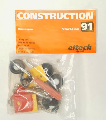 Eitech Construction Start-Box 91 Rennwagen Metall Set Vintage 80er Jahren - Bild 4 von 4