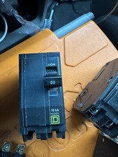 SQUARE D QOB2502 Pole 50 AMP Bolt On Circuit Breaker Type QO 120/240 VAC 10,000