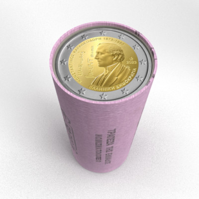 Greece, 2023, Constantin, 2 euro coin Roll (25 coins) !