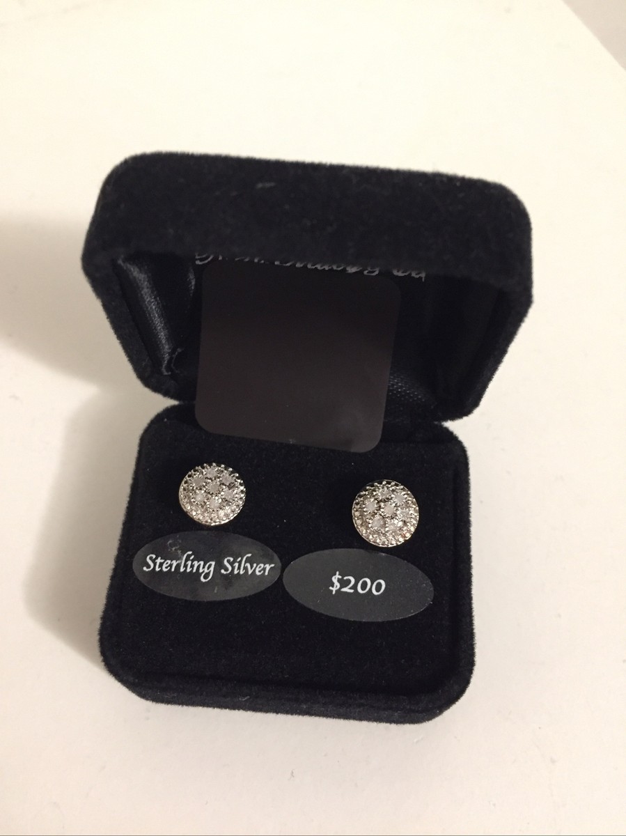 Macys Diamond Cluster Earrings