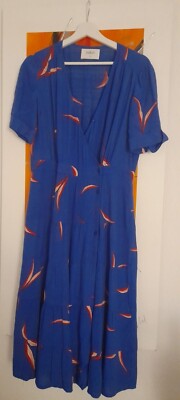 Blaues, langes, Sommerkleid von Ba&sh Top Zustand