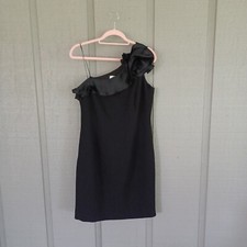 Rickie Freeman Teri Jon Women Black Cocktail Dress Size 10 Party Feminine
