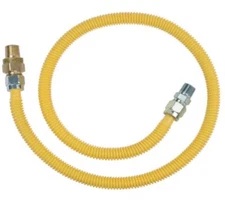 BrassCraft CSSC64TE-48 X5, 5/8” OD x 48” Gas Connector, 106,000btu