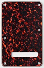 Genuine Fender Backplate For Strat, 4-ply Tortoiseshell 099-1324-000