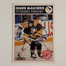 1992-93 Score - #459 Shawn McEachern - PENGUINS - BUY 2 GET 2 FREE