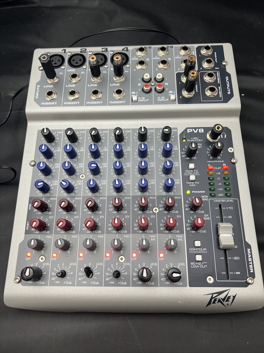 Peavey Master PV8 PV8 Powered 8 Pre-Amp Mixer & Adaptor | eBay