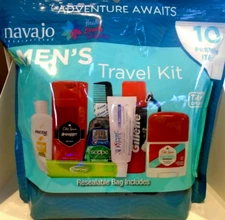 10-PIECE MEN'S GETAWAY TRAVEL KIT Shave Cream Deodorant Shampoo Razor Toothbrush