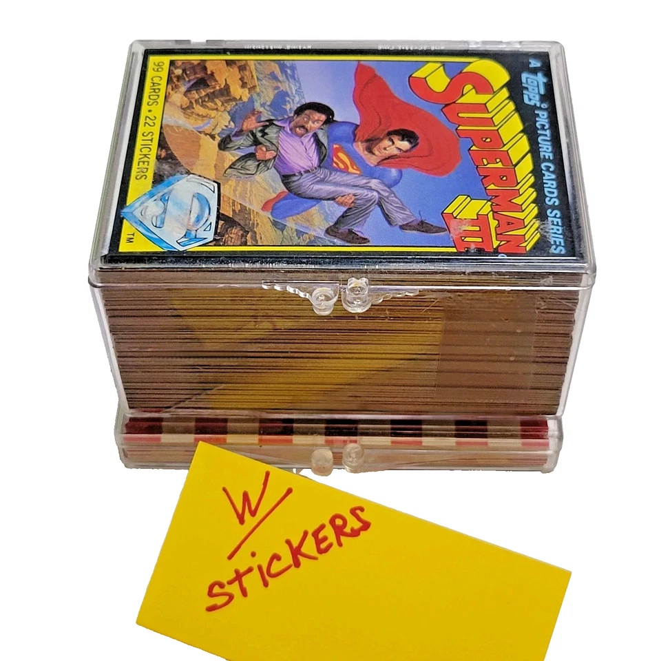 Superman III Cards W/ Stickers 1983 Complete Set In Excellent Vintage Condition  - Image 3 of 4
