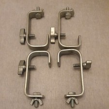Set of 4 Doughty T20104 Hook Clamp with M10 Bolt & Wing Nut 50mm 40kg SWL