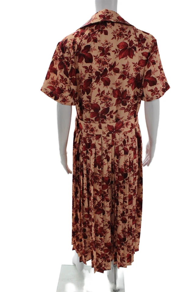 Tuckernuck Women Shirt Dress Beige Collared Button Short Sleeve Long Size XL - Image 3 of 4