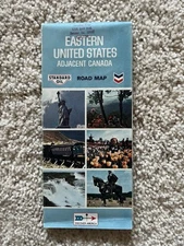 1970 Standard Oil Company Road Map of Eastern United States and Adjacent Canada