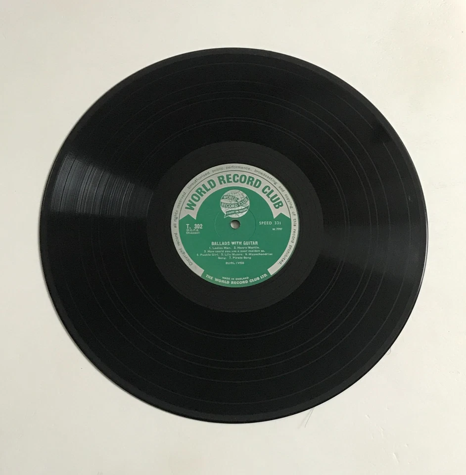 Burl Ives - Ballads With Guitar LP Vinyl Record - W.7796 - Image 4 of 4