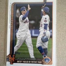 Topps 2025 Update US260 Juan Soto Francisco Lindor Star-Studded Mets Baseball C…