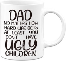 Fathers Day Funny Gifts for Husband Dad Him from Daughter Son Kids Wife - 11 OZ