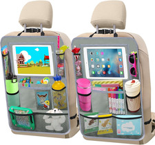 Car Backseat Organizer  2 Pack Car Organizer Back Seat with 11" Tablet Holder, 1