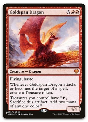 Goldspan Dragon #139/285 (NM) List Reprints LIST LIST Magic MTG