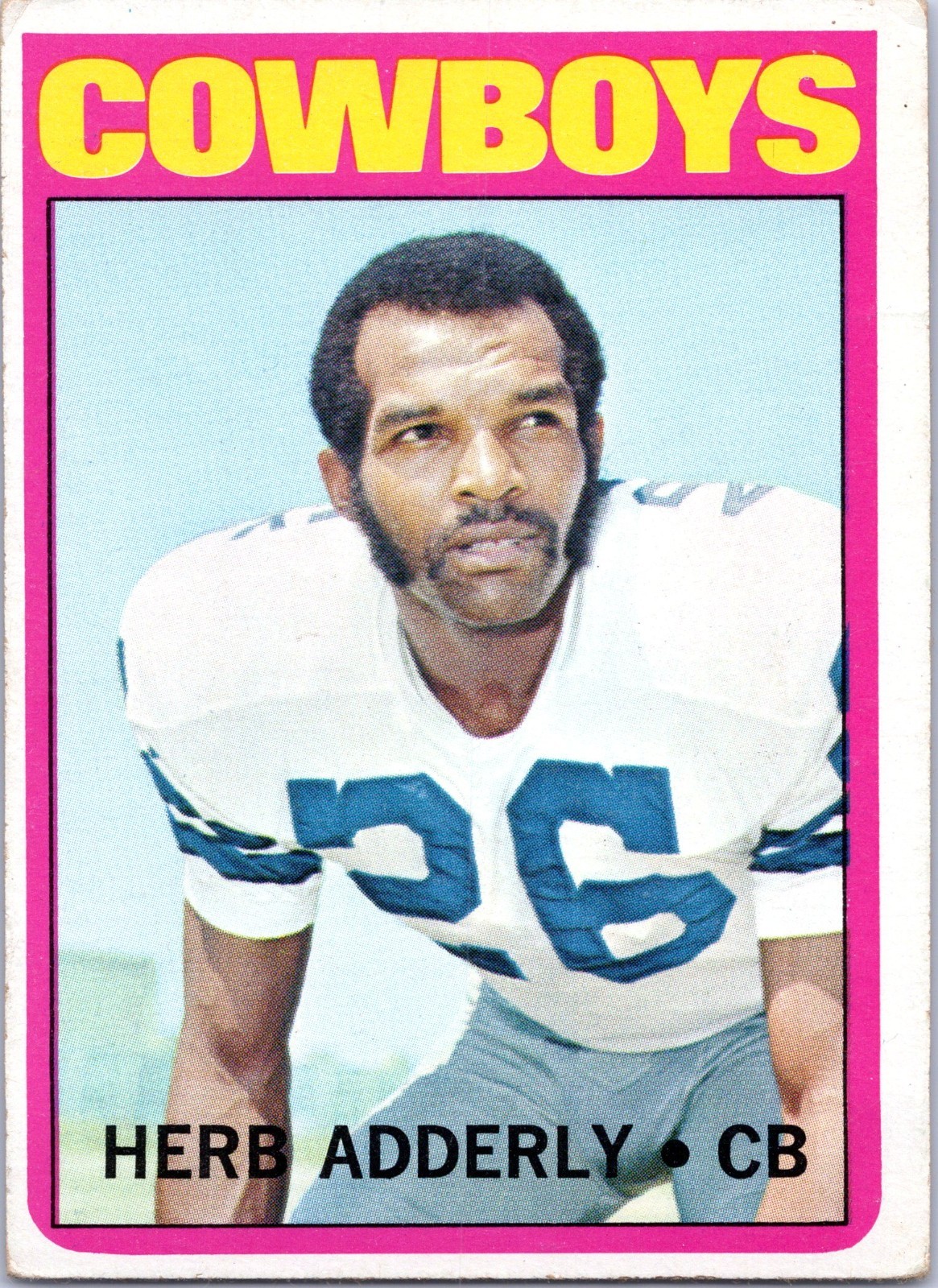 1972 Topps #66 Herb Adderley Cowboys HOF