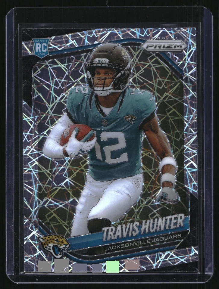 2025 Panini Prizm #301 Travis Hunter Lazer Prizm #301 Travis Hunter RC Lazer Prizm Jaguars