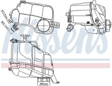 For Nissens NIS 996297 expansion tank, coolant NIS 996297 coolant expansion tan