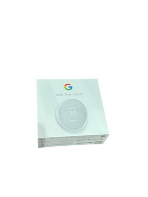 Google Nest GA01334-US Smart Thermostat Snow Programmable Wifi for Home - White