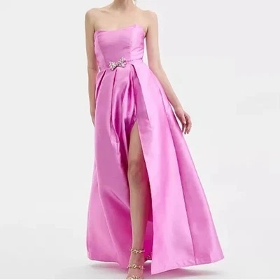 Vestido Pear Culture Sin Tirantes Embellecido Lazo Rosa Corazón Junior 5/6 Nuevo con Etiquetas - Imagen 1 de 4