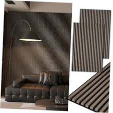  2-Pack 48" x 24" Acoustic Wood Panels for 2pcs - 48" x 24" American Walnut