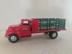 Vintage Tonka Pressed Steel Stake Bed Truck Red & Green Farm Truck