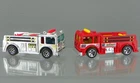 Vintage Hot Wheels Diecast Chrome 1976 Fire-Eater #51 & #122 Metro Firetruck Lot
