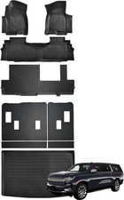 Floor Mat Cargo Liner Set For 2021-2024 Chevy Suburban Gmc Yukon Xl 8-seat Floor Mat Cargo Liner Set For 2021-2024 Chevy Suburban Gmc Yukon Xl 8-seat