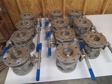 FNW 4" FULL PORT FLANGE BALL VALVE 150 CF8M 316