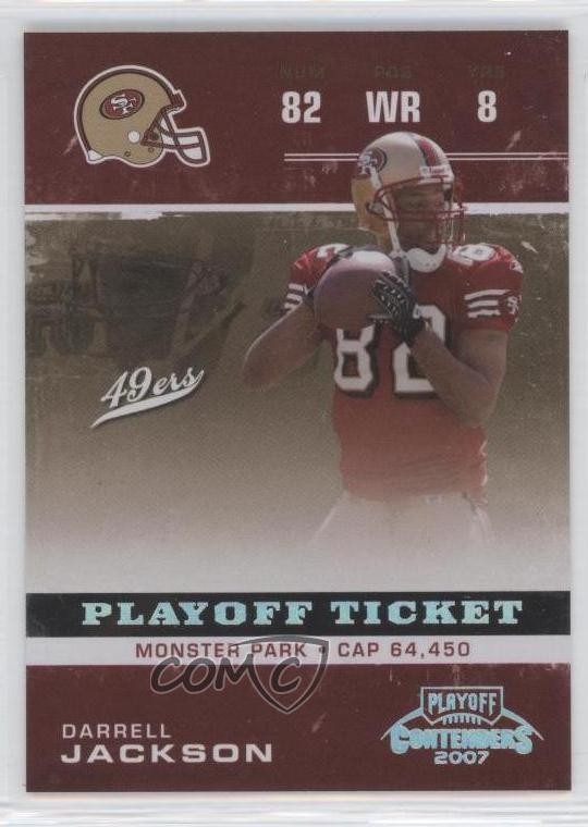2007 Playoff Contenders Playoff Ticket 140/199 Darrell Jackson #84 0a7