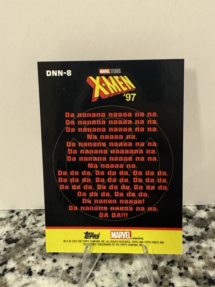 2025 Topps X-men Da nanana DNN-8 Mojo Refractor 04/25 SSP Puzzle Piece - Image 2 of 2