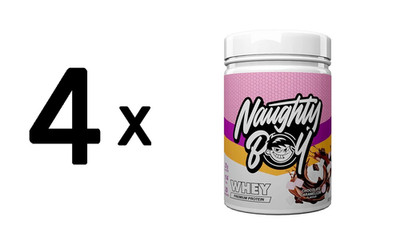 4 x Naughty Boy Advanced Whey, Chocolate Caramellow - 900g (41,66 EUR/kg)