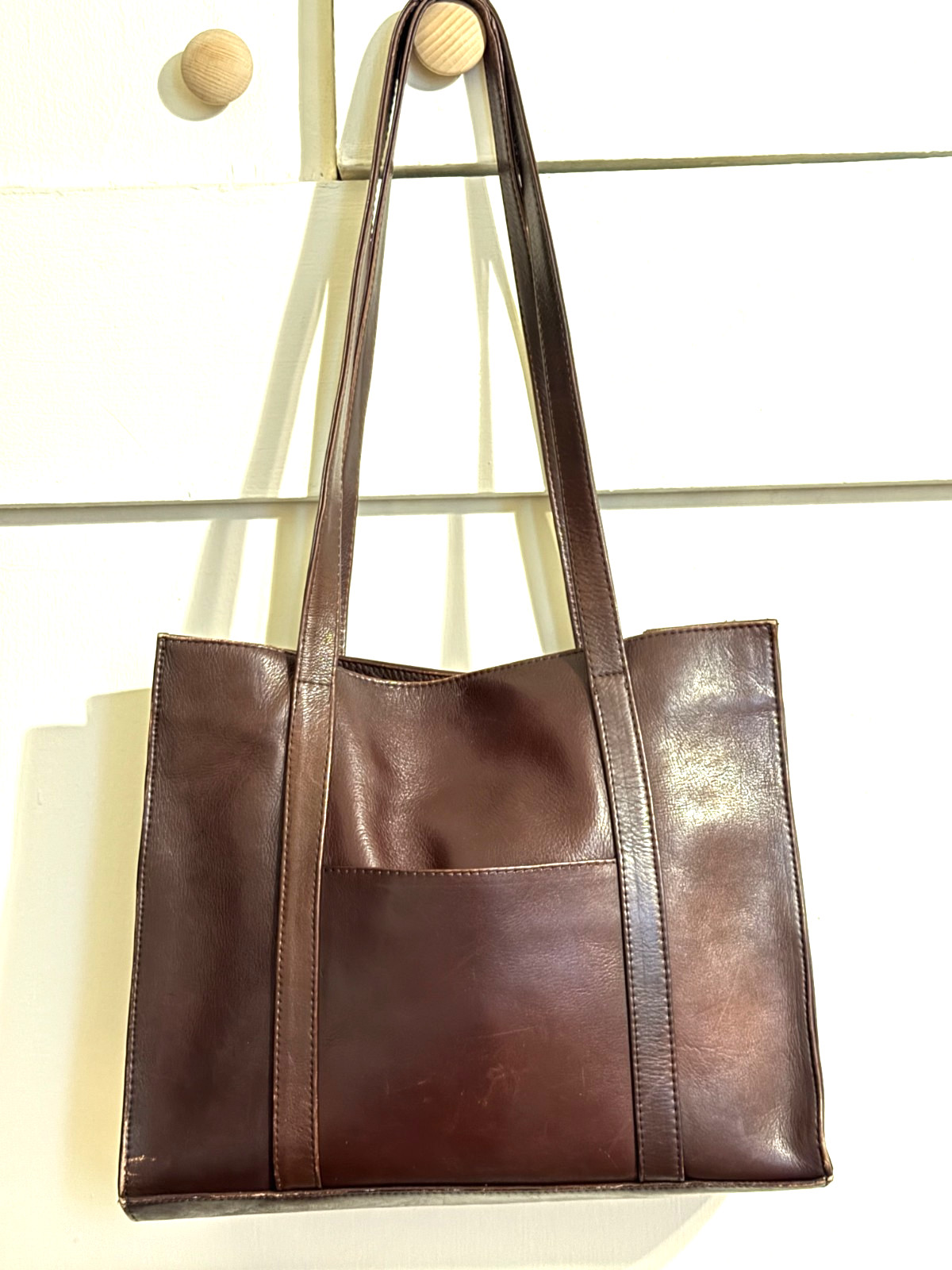 LATICO Leather Brown Structured Double Handled Sh… - image 18