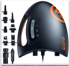 OutdoorMaster 20PSI High Pressure SUP Air Pump Shark - Intelligent Dual Stage...