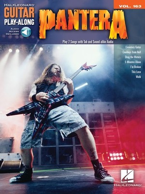 Pantera Guitar Play-Along Vol 163 Notes & Tab Sheet Music Song Book Online Audio