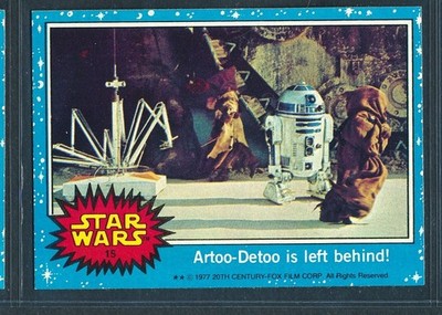 1977 Topps Star Wars Series 1 #15 ARTOO-DETOO R2-D2 LEFT BEHIND! ~ NM-MT to MINT