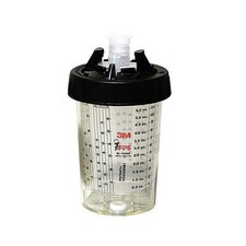 3m Pps Type Ho Pressure Cup Mini 6 Oz 180ml Spray Gun Hard Paint Cup Sleeve