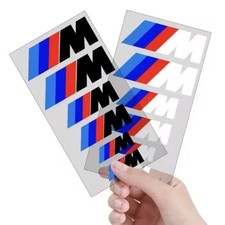 6pcs Car Brake Caliper Sticker Heat Resistant Decals For Bmw