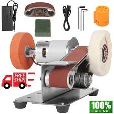Mini Electric Grinder Belt Sander Polishing Grinding Knife DIY Sharpener Machine