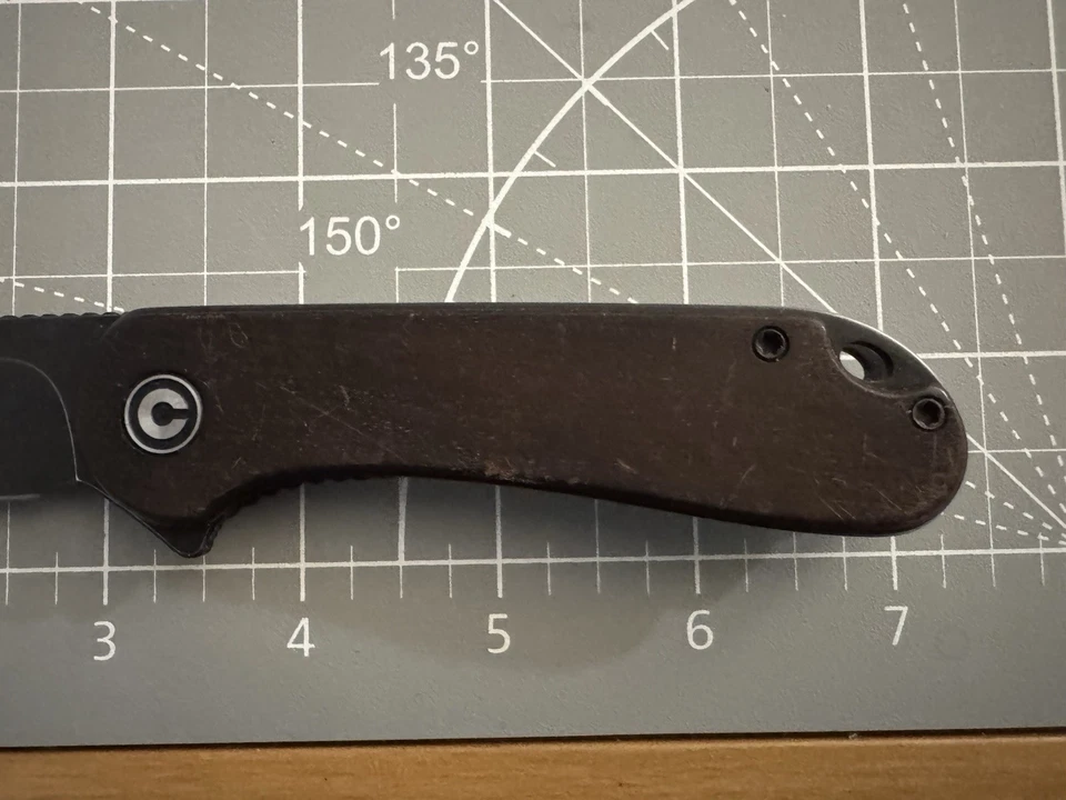 CIVIVI® C907W 'Elementum' 黑色乌木柄拖鞋刀 6.99 整体 — 第 4/4 张图片