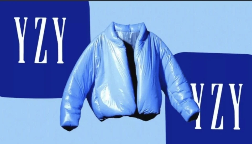 ✅NEW YEEZY X GAP ROUND Jacket Blue Puffer Kanye West Brand New 🔥 - Image 2 of 4