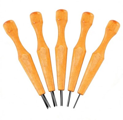 KEDILAKE 5 Pcs Linocut Tools Set - Premium Triangular Linoleum & Wood Carving...