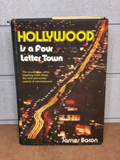 Hollywood is a Four-Letter Town HC Book w/ DJ ~ 1976 ~ Signed JAMES BACON ~ Read