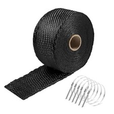 Exhaust Heat Wrap,2  x 16 Ft, Motorcycle Fiberglass Heat Shield Tape With