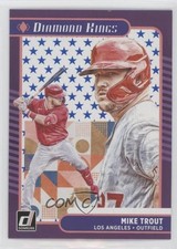 2021 Panini Donruss Diamond Kings Independence Day Mike Trout #14 fz4